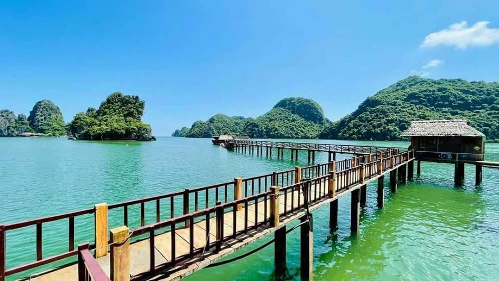 Đảo Nam Cát được mệnh danh là thiên đường nghỉ dưỡng tại vịnh Lan Hạ